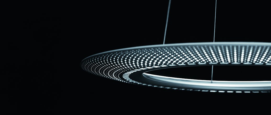 Aluminium played a transformative role in the design of the iconic circular Luminaire Ambitus, by Zumtobel.